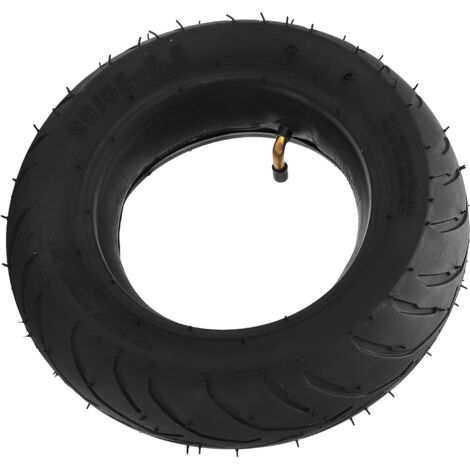 Jeu de pneus et chambre à air 90/65-6.5 renforcé pour moto cross mini 49cc, remplacement durable. (1/5)