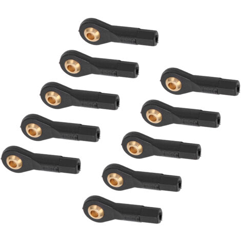 10 Pièces Têtes de Biellette M2 en Plastique Léger et Résistant pour Véhicules RC 1/10 1/12, Joints Sphériques de Précision (1/5)