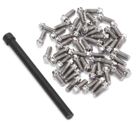50 Vis en acier inoxydable M2 pour jantes de voiture RC 1/10, idéales pour crawlers et modèles réduits (1/5)