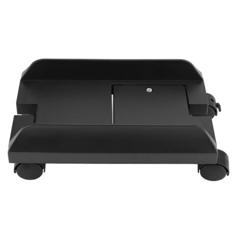 Support d'Unité Centrale Amovible avec Frein - Rack de Stockage pour Tour d'Ordinateur (Noir) (1/5)