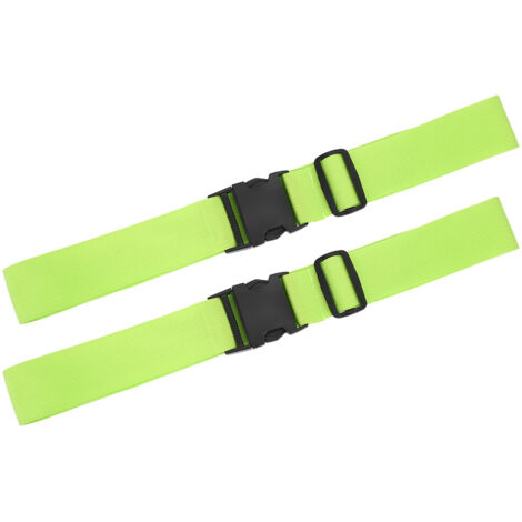 2 pièces Sangle de Valise Réglable, Bande de Ceinture Polyvalente pour Bagages avec Boucle (1/5)