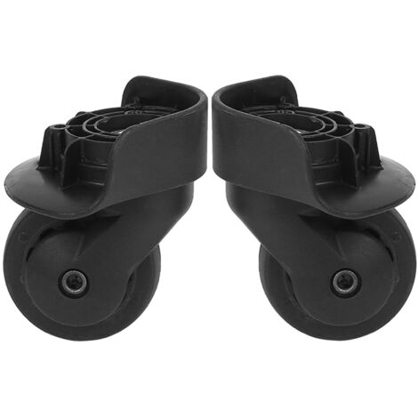 Paire de roues silencieuses universelles A65 noires pour valise, accessoires de remplacement équipement extérieur (1/5)