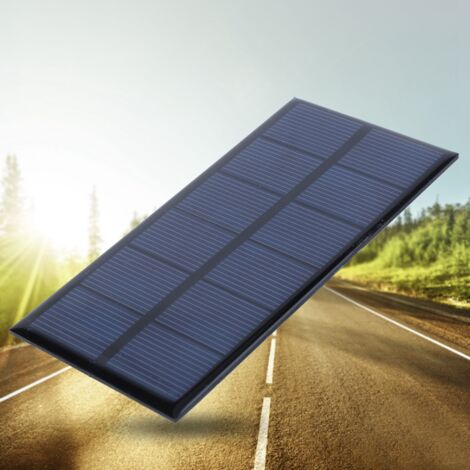 Panneau solaire portable 1W 3V en silicium cristallin pour chargeur d'alimentation DIY extérieur (1/5)