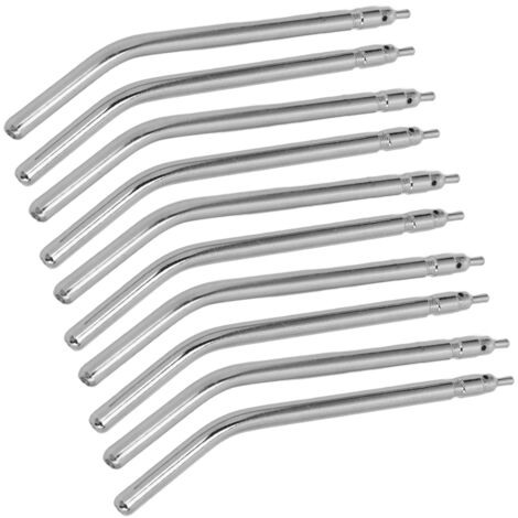 10 pièces Embouts de Seringue Eau Air Dentaire en Acier Inoxydable, Buses de Pulvérisation pour Nettoyage Dentaire et Chaise de Dentiste (1/5)