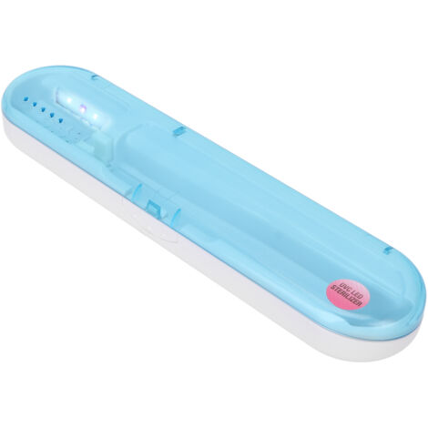 Boîte de Nettoyage à LED UVC pour Brosses à Dents, Portable pour Voyage et Maison, Appareil Professionnel Bleu (1/5)