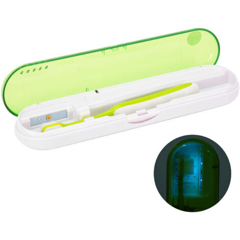 Portable Stérilisateur UV pour Brosse à Dents - Désinfecteur LED Ultraviolet ZL-08L Vert (1/5)