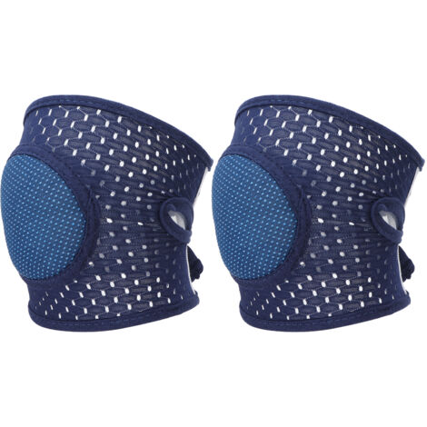 Protection Genoux Bébé Antidérapante Couverture Molletonnée Élastique Unisexe Bleu Marine (1/5)