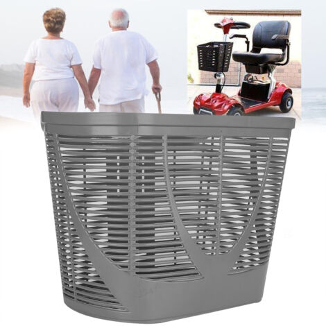 Panier arrière en plastique pour scooter de mobilité, accessoire de modification et remplacement avec vis de fixation. (1/5)