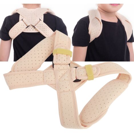 Correcteur de posture ajustable pour enfants - Ceinture dorsale de soutien claviculaire (Taille L) (1/5)