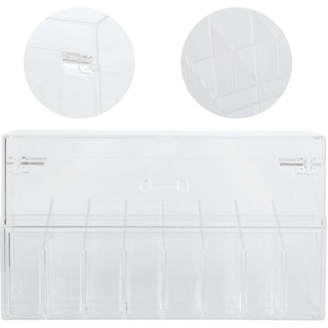 Boîte de Rangement à Poussière pour Rouge à Lèvres avec Couvercle Flip, Organisateur de Maquillage en Plastique (1/5)