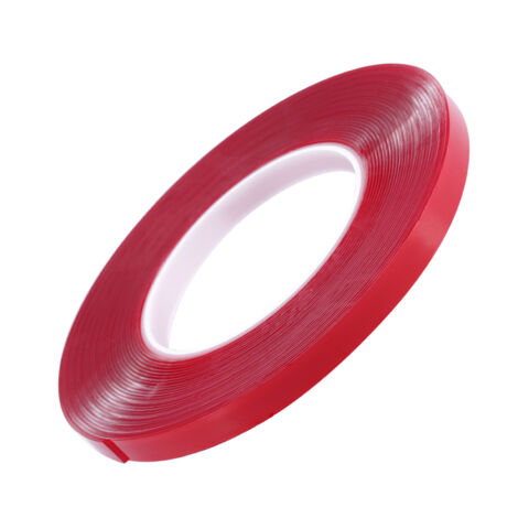 Ruban adhésif double face 10m pour art des ongles, film rouge transparent pour présentation de vernis, outil de manucure (1/5)