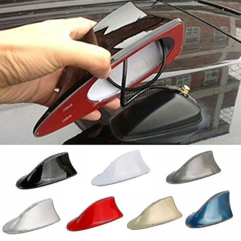 Antenne aileron de toit pour voiture, remplacement d'antenne radio FM/AM pour Toyota, Kia, etc. - Noire (1/4)