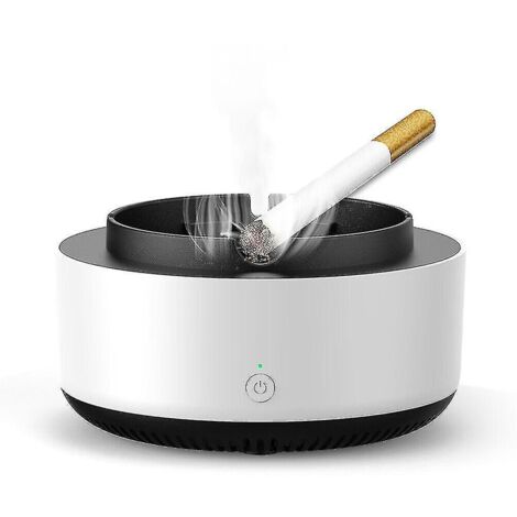 Purificateur d'air, cendrier intelligent sans fumée pour bureau, voiture et extérieur - Suzuka - Blanc (1/3)