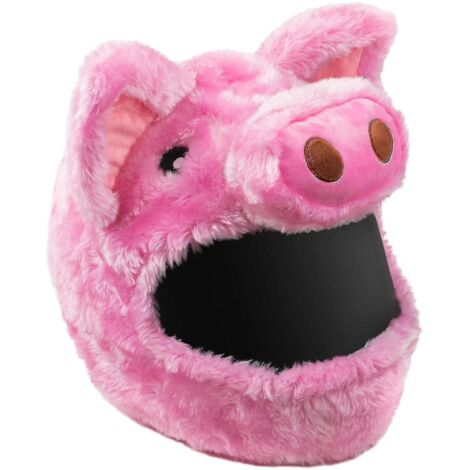 Housse de casque de moto personnalisée rose cochon --- (1/5)