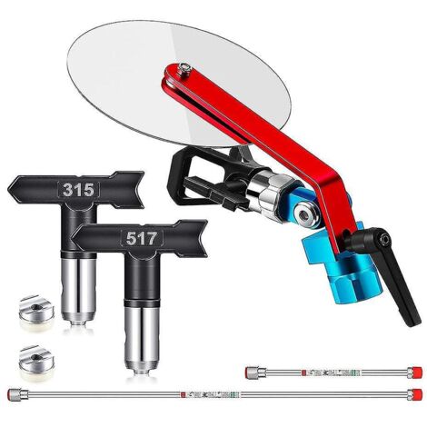 Outil de guidage de pulvérisation en 7 pièces pour pistolet à peinture sans air - Guide de pulvérisation pour peinture sans air S-- (1/5)