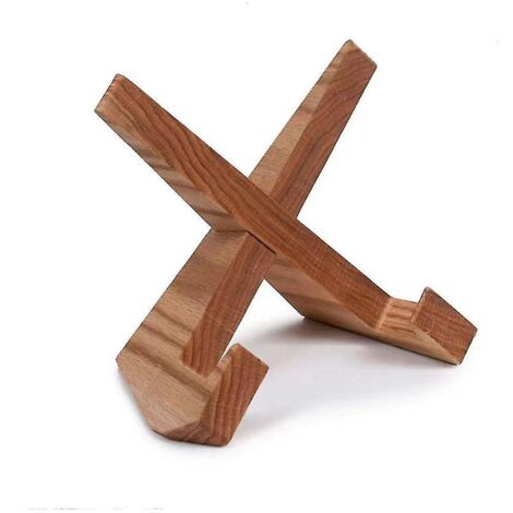 Support pour livres de cuisine, porte-livres de cuisine en bois fait main, support pour livres de recettes à présenter, style ferme (1/5)