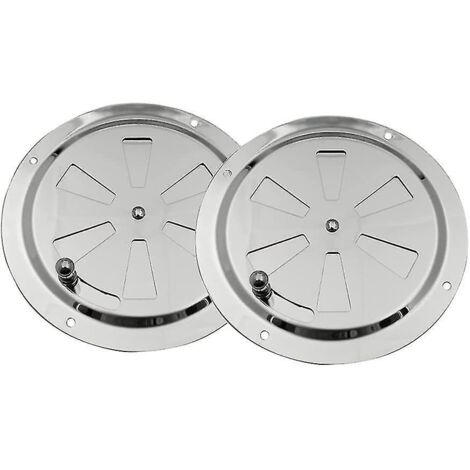 Livraison gratuite, Grille de ventilation ronde en 2 pièces, Grille de ventilation ronde avec trous de ventilation, Ventilation réglable (1/4)