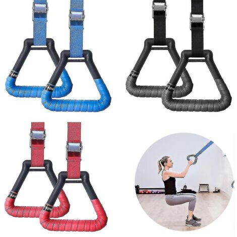 Anneaux de gymnastique, équipement de musculation, anneaux de traction, anneaux de fitness pour enfants, anneaux d'exercice à domicile -- (1/4)