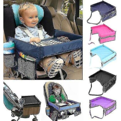 Plateau de rangement étanche pour siège auto et poussette pour enfants - Violet (1/5)