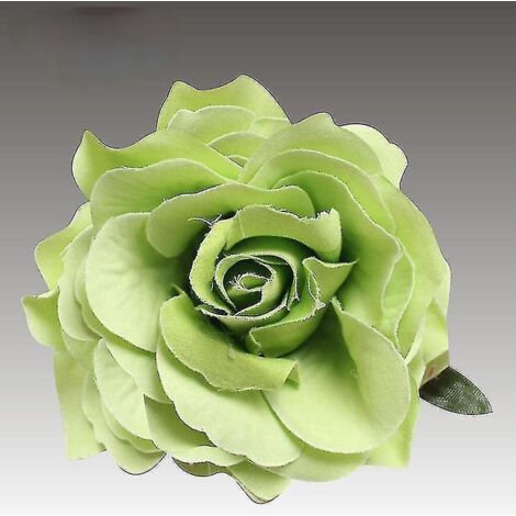 Broche en tissu rose, pince à cheveux, corsage, épingle de revers, bijou fantaisie, cadeau pour femme - Vert (1/5)