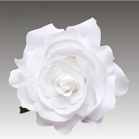 Broche en tissu rose, pince à cheveux, corsage, épingle de revers, bijou fantaisie, cadeau pour femme - Blanc (1/5)