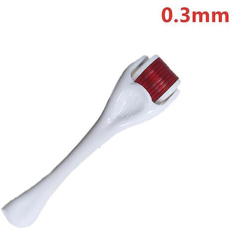 Rouleau de micro-aiguilles pour la peau, la barbe et les cheveux (aiguilles de 0,2 mm, 0,25 mm et 0,3 mm) - Outil de micro-rouleau pour le visage (540 aiguilles) pour le visage, le corps et la croissa (1/5)