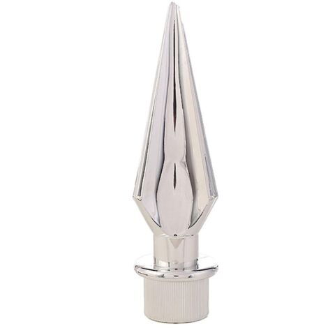 Embout décoratif en forme de lance pour mât de drapeau de table - Plastique - Argent (1/5)