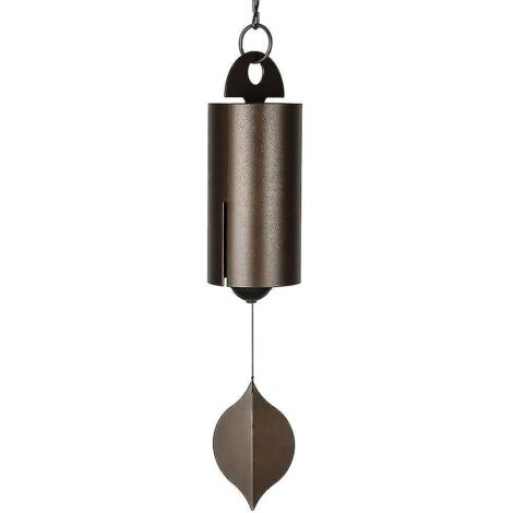 Carillon éolien vintage en métal Heroic Windbell, cloche de sérénité à résonance profonde, décoration de jardin. (1/5)