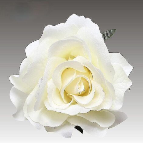 Broche en tissu rose, pince à cheveux, corsage, épingle de revers, bijou fantaisie, cadeau pour femme, accessoire -- couleur laiteuse (1/5)