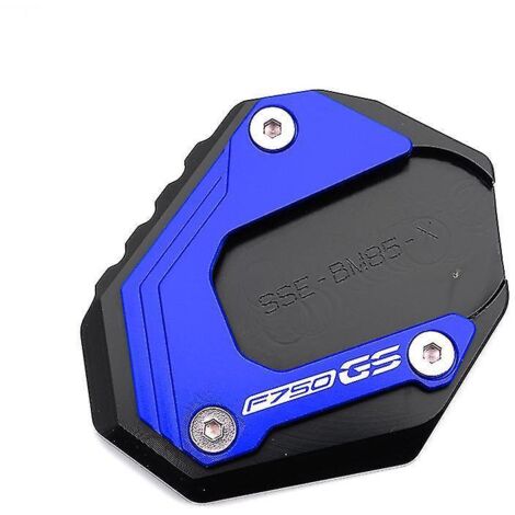 Accessoires moto pour BMW F850GS, F750GS, F 750, 850 GS, F850GS Adventure (2018-2022) : béquille latérale, rehausseur, bouchon de valve bleu (F750GS) (1/5)