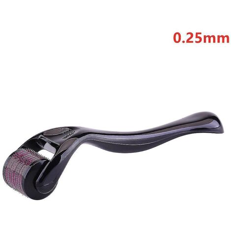 Rouleau de micro-aiguilles pour la peau, la barbe et les cheveux (0,2 mm, 0,25 mm, 0,3 mm) - Outil de micro-lavage du visage (540 aiguilles) pour le visage, le corps et la croissance des cheveux - Noi (1/5)