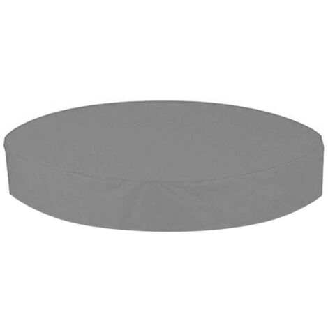 Couverture de spa ronde extérieure imperméable et anti-poussière - 215 x 70 cm - Grise
