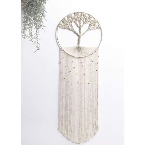 Tapisserie murale Arbre de Vie Attrape-rêves Décoration bohème pour la maison --- (1/4)