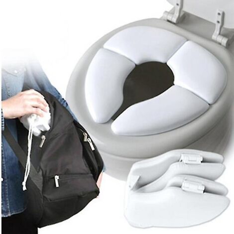 Siège de toilette pour enfants pliable, coussin de toilette portable, accessoires lavables. (1/4)