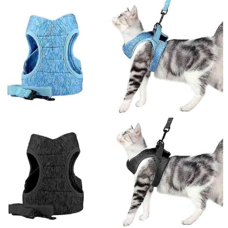 Harnais pour chat, ensemble harnais et laisse pour chat, ensemble harnais et laisse pour chat, ensemble harnais et laisse pour chat - Gris (1/5)