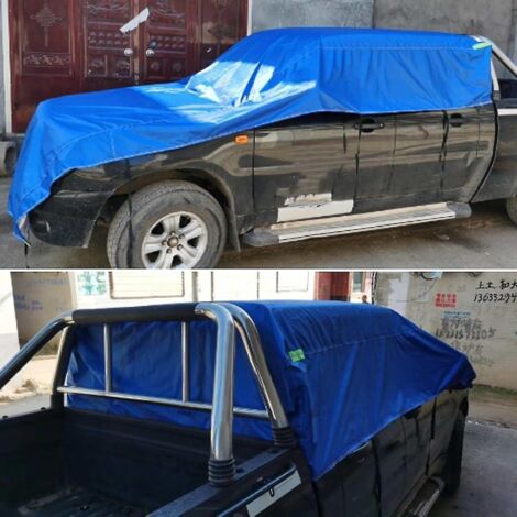 Housse de voiture imperméable, demi-housse, protection hivernale contre la neige, le soleil, la pluie et la poussière, pour berline, SUV, hayon, pick-up. (1/3)
