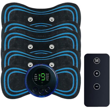 Appareil de massage EMS mini à microcourant, tapis de massage bioélectrique EMS pour points d'acupuncture, pour les bras, le cou, les épaules, le dos, la taille et les jambes. (1/5)
