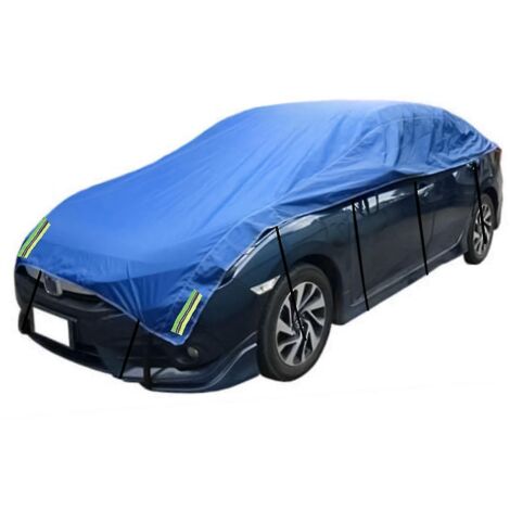 Housse de voiture imperméable, demi-housse, housse d'hiver, protection contre la neige et le soleil, housse résistante à la pluie et à la poussière pour berline, SUV, hayon, pick-up - pour berline - (1/4)