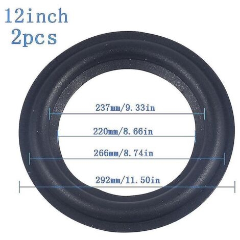 pièces/ensemble Anneau en mousse pour haut-parleur, réparation de suspension de haut-parleur - 12 pouces - (1/5)
