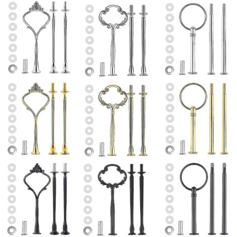 Compatible avec le kit de 9 accessoires pour présentoir à gâteaux à étages - (1/5)