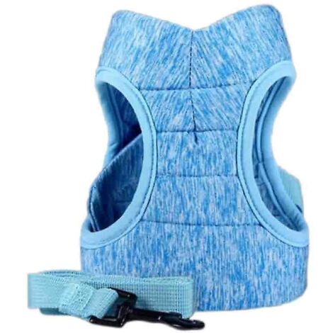 Harnais pour chat, ensemble harnais et laisse pour chat, ensemble harnais et laisse pour chat, ensemble harnais et laisse pour chat - Taille L - Bleu (1/5)