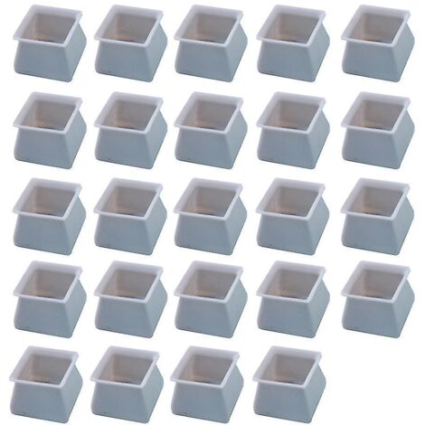 24 embouts en silicone pour pieds de chaise - Protections pour pieds de meubles - Protège-pieds de table amovibles - Protections pour pieds de tabouret - Empêchent les rayures et le bruit - Silicone c (1/5)
