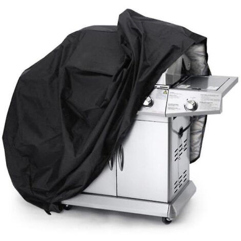 Housse de rangement robuste et imperméable pour barbecue (BBQ) - Noire - 145 x 61 x 117 cm (1/5)