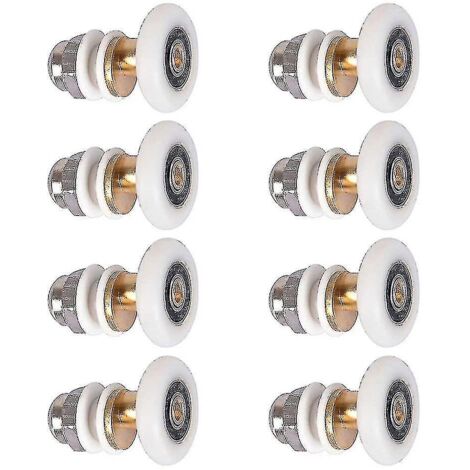 Roulettes de rechange pour porte de douche coulissante (8 pièces, 20/23/25/27 mm) (1/5)