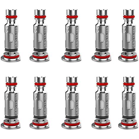 Kit de 10 résistances de rechange pour Caliburn Ca G Pod / Prime Vaper, résistance Mesh 0,8 ohm (1/5)