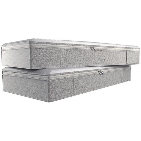Sacs de rangement pliables sous le lit, grandes boîtes de rangement sous le lit, sacs de rangement épais et respirants pour vêtements sous le lit. (1/5)