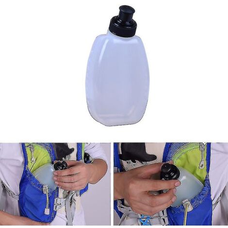 Gourde de sport 250 ml en plastique pour la course à pied, à fixer à la ceinture (HFMQV) (1/5)