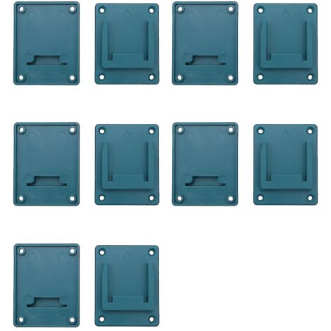 Lot de 10 supports muraux de rangement pour batterie d'outil électrique Makita 18 V (1/5)