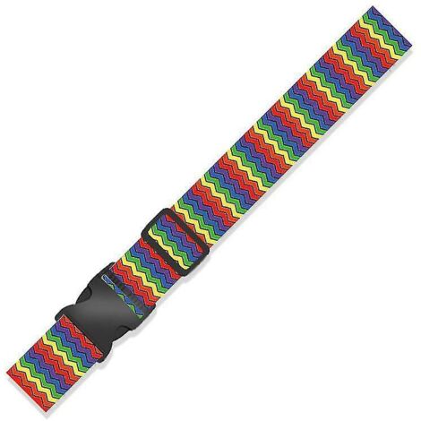 1 sangle de bagage de voyage, sangle de valise réglable, épaisse et résistante à la décoloration, accessoires de bagage, sangle de valise - style 100 (1/5)