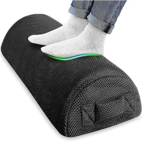 Repose-pieds sous bureau, coussin repose-pieds ergonomique, tabouret avec coussin haute densité -- (1/5)